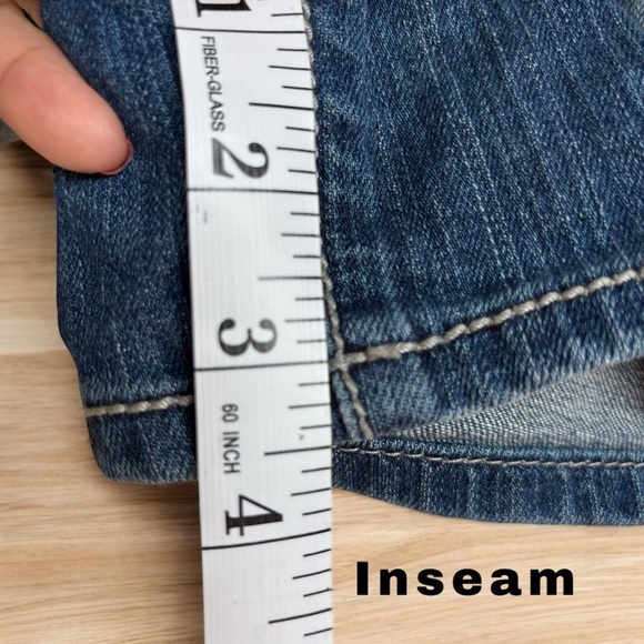 Women’s BKE Buckle Blue Jean Denim Culture Short Stretch Shorts Lemmon EUC 33 - Picture 9 of 16